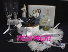 VIDEO "New Game" YOUR Choice Wedding Cake Topper, server set funny gamer Groom T