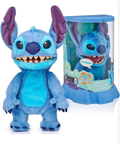Lilo & Stitch Real FX Disney Stitch Animatronic Puppet 18” Interactive Plush Toy - Picture 3 of 3