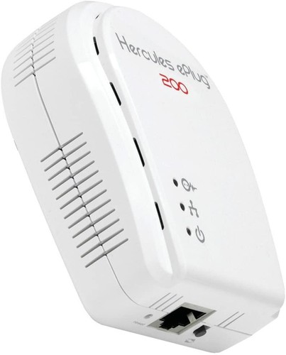 2X 200Mbps Hercules Homeplug Network Extender AV Powerline Adapter Kit Ethernet - Picture 3 of 6