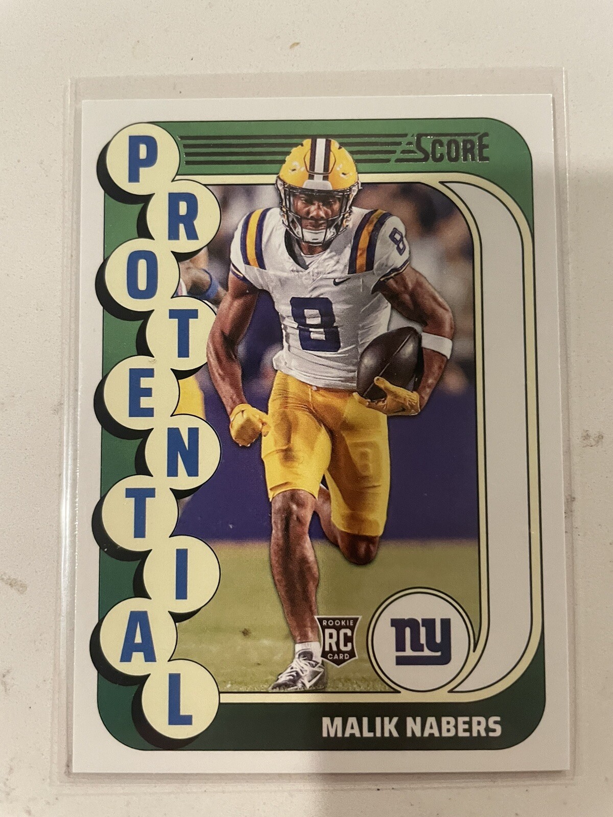 Malik Nabers 2024 Panini Score Rookie Protential #4 New York Giants RC LSU 🔥