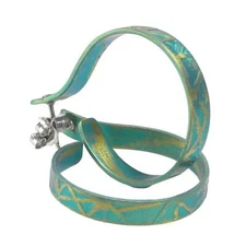 Giampouras 5056 ~ Anodized Colored Titanium Open Hoop Earrings