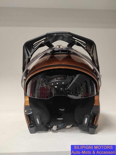 Casco CROSSOVER NOLAN N70-2 X 06 CLASSICO NOBILE 318 Ocra/Nero - Foto 10 di 12