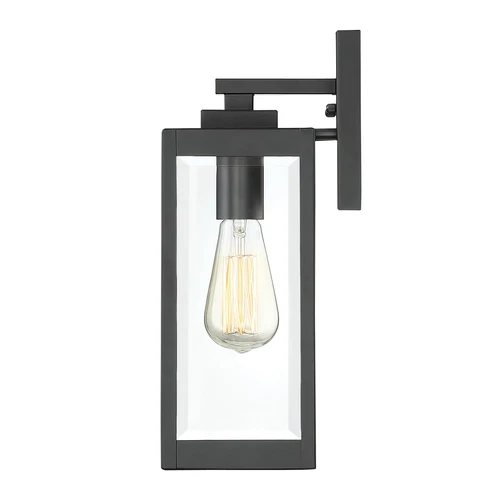 Quoizel Westover Modern Wall Sconce, 14.25 Inch Earth Black 1-Light Outdoor - Picture 8 of 9