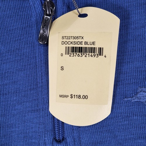 Tommy Bahama 1/4 Zip Long Sleeve Sweater Pullover Mens Small Dockside Blue - Imagen 4 de 9