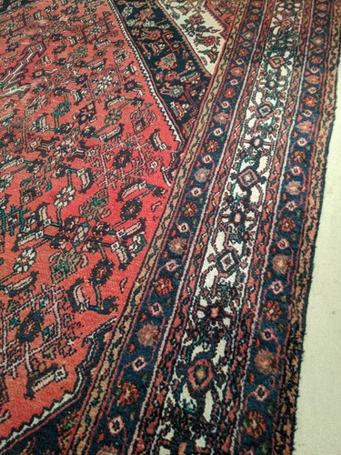 Large Old Vintage Hamadan Carpet Lounge Living Room Rug 345 cm x 254 cm - Picture 14 of 24