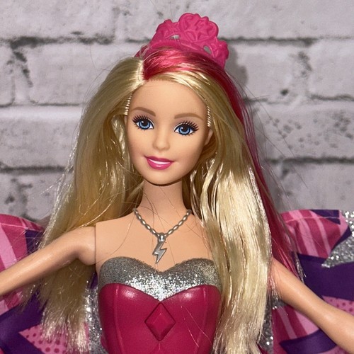 Barbie Princess Power Super Sparkle bambola CDY61 TRASFORMAZIONE capelli biondi e rosa - Foto 2 di 13