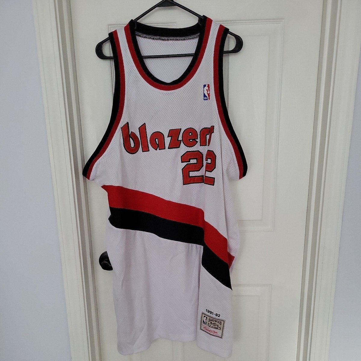 貴重MITCHELL&NESS BLAZERS Drexler 22 91-92 91-92 Clyde Drexler #22 Trail Blazers Mens Mitchell & Ness