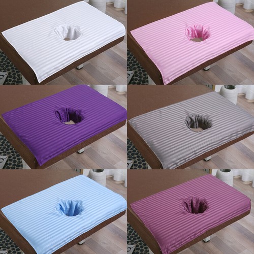 5x Beauty Bed Sheet SMS Massage SPA Salon Table Cover Bedside Face Hole Towel - Picture 3 of 20