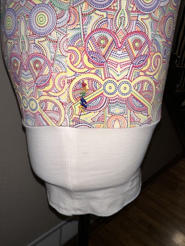 Coogi Multicolor Printed One-Shoulder Day Dress Size Medium - Picture 8 of 15