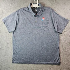 Domino's Gear Polo Shirt Men XL Short Sleeve - Domino's Pizza - Blue White