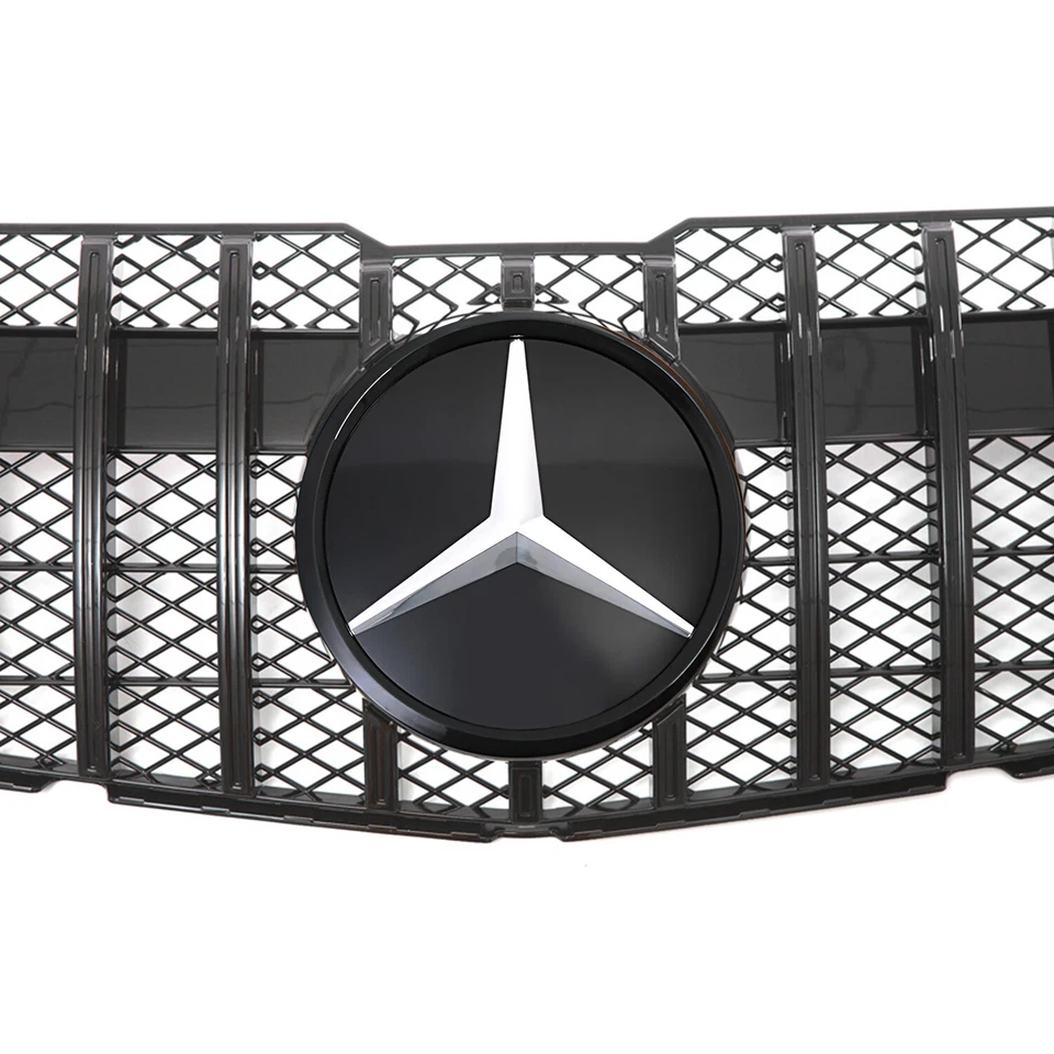 Front Bumper Grille For Mercedes Benz X204 GLK250 GLK350 2013-2015 Grill W/Star Foto 4 de 4