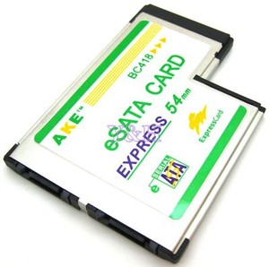 2-Port-Hidden-Inside-eSATA-SATA-II-to-Express-Card-Expresscard-54-54mm-Adapter