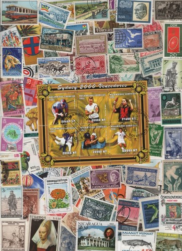 100 Different cancelled Worldwide Stamps 07/19/2025B