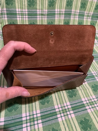 ❤️PATRICIA NASH Azario Leather Wallet Organizer Crossbody Tan NWT - Picture 2 of 21