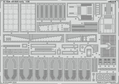 Eduard 321020 1/35 AH-64A Early Photo Etched Set for TRUMPETER