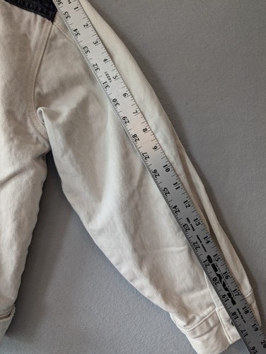 Vintage Guess Jeans Two Tone Color Block Black White Women’s Denim Jacket Small - Imagen 15 de 18
