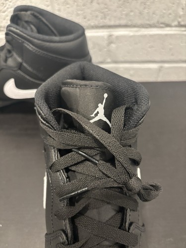 Nike Men's Jordan 1 Mid TD Soccer Cleats, Black White Black US 15 - Bild 3 von 9