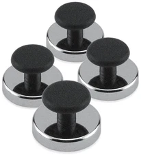 Master Magnetics Ceramic 1.43 Diameter, 0.98 Total Height, Chrome and Black 