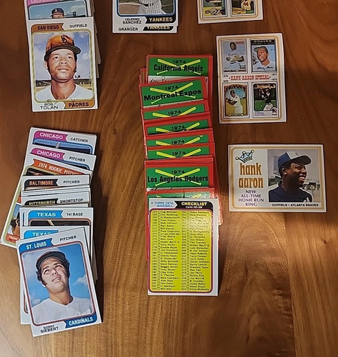 1974 Topps Baseball Card Lot - Approximately 400 Cards Winfield Ryan Carew Aaron - Picture 7 of 23