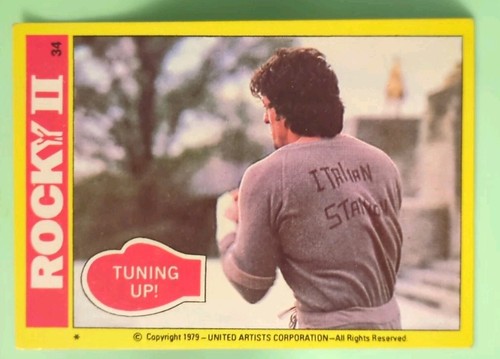 1979 Topps - Rocky II Tuning Up #34 - Sylvester Stallone - Picture 1 of 2