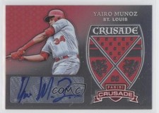 2018 Panini Chronicles Crusade Signatures Yairo Munoz #CS-YM Auto 0t3l