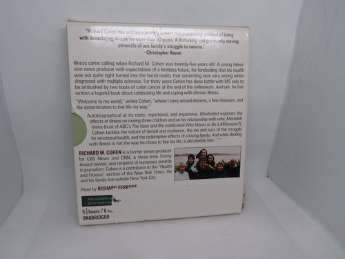 Richard M. Cohen - Blindsided CD 2001 Unabridged Memoir Audiobook - Bild 2 von 2
