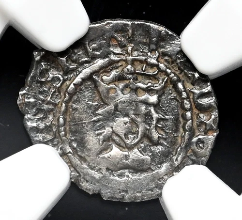 ENGLAND. Henry VII, 1485-1509. Silver Farthing, S-2250, NGC XF45