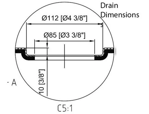PROFLO PFSBA6036 Hammond 60" x 36" Rectangular Shower Base - White - Picture 4 of 6