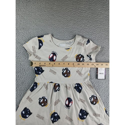 Disney Marvel Black Panther Dress Girls XS (4-5) Beige Kids Superhero NWT - Picture 5 of 7