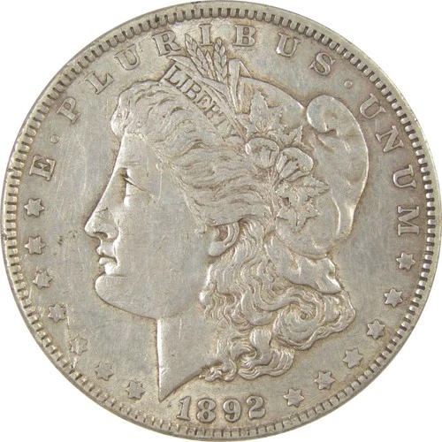 1892 Morgan Dollar XF EF Extremely Fine Silver $1 Coin SKU:I24241