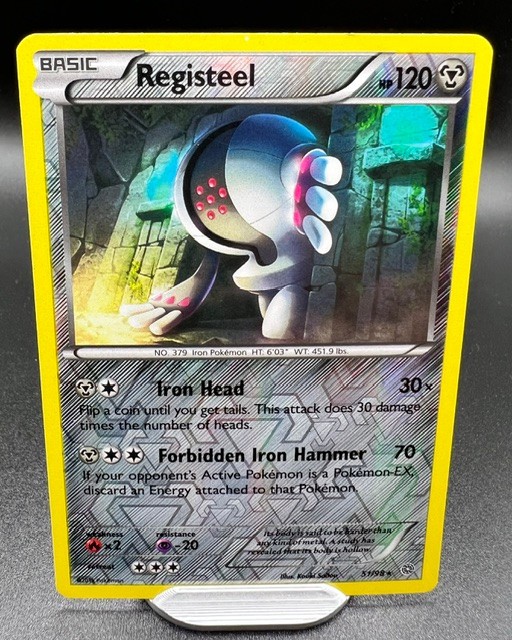 Pokemon 2015 Registeel XY-Ancient Origins #51/98 Reverse Holo Rare NM-LP