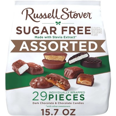 RUSSELL STOVER Sugar Free Assorted Chocolate Candy, 15.7 oz. bag Free Shipping