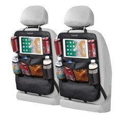 Car Backseat Organizer with Touch Screen Tablet Holder-2 Pcs,9 Storage
