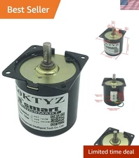 110V Synchronous Motor 110 RPM - Low Noise Gear Reduction for Reliable Use