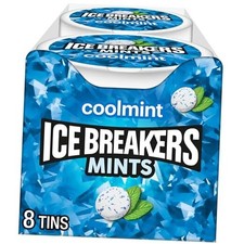 Sugar Free Mints Tins, 1.5 oz 8 Count 1.5 Ounce Pack of 8 Coolmint
