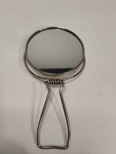 Poche loupe pliante vintage taille 2 faces ton argent Made in Germany