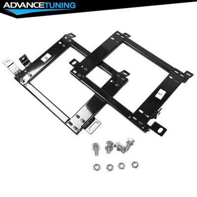 Pair Fit 01-08 Mitsubishi Lancer Evo 7 8 9 Racing Seat Brackets Rail Track Steel