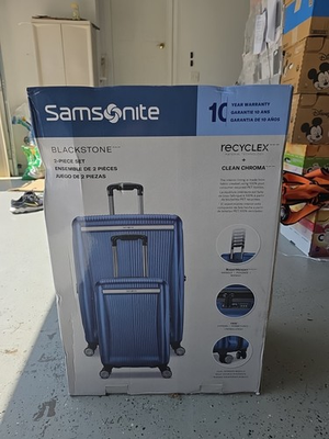 #ad #ad 2 PIECE Samsonite Blackstone Hardside Luggage Suitcase Set Checked amp; Carryon $149.99