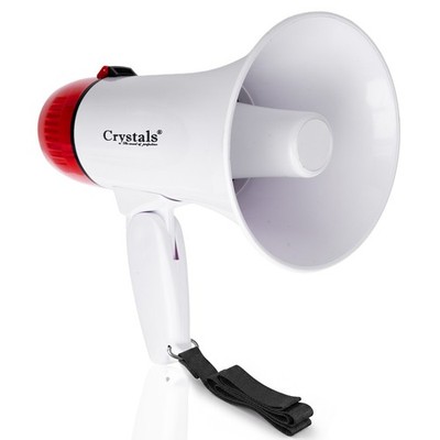 10W Wiederaufladbares Megaphon Handgerät Tragbar Lauter Hagel mit USB Audio Player