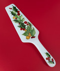 WILLIAMSBURG Holiday Jubilee  10" PIE Dessert SERVER Porcelain Lovely! Christmas