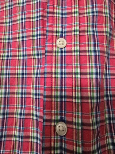 Ralph Lauren Button Up Shirt Boys Size 6 Blue Pink Green Plaid Cotton Pony - Picture 3 of 6