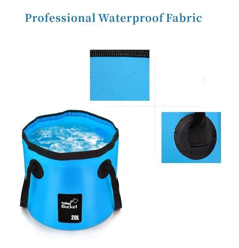 Collapsible Bucket Water Container Portable Folding Camp Wash Basin for Outdo... - Picture 6 of 6