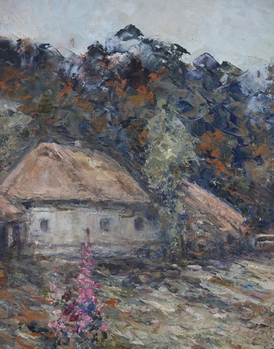 Nina Zbanduto (russisch 1894-1988) Original impressionistisches Öl 16" x 20" mit Rahmen - Bild 9 von 10
