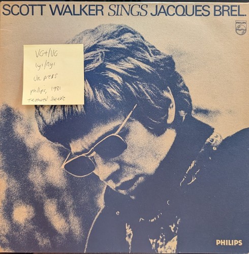 Scott Walker Scott Walker Sings Jacques Brel Vinyl Schallplatte VG+/VG 6359090 1981