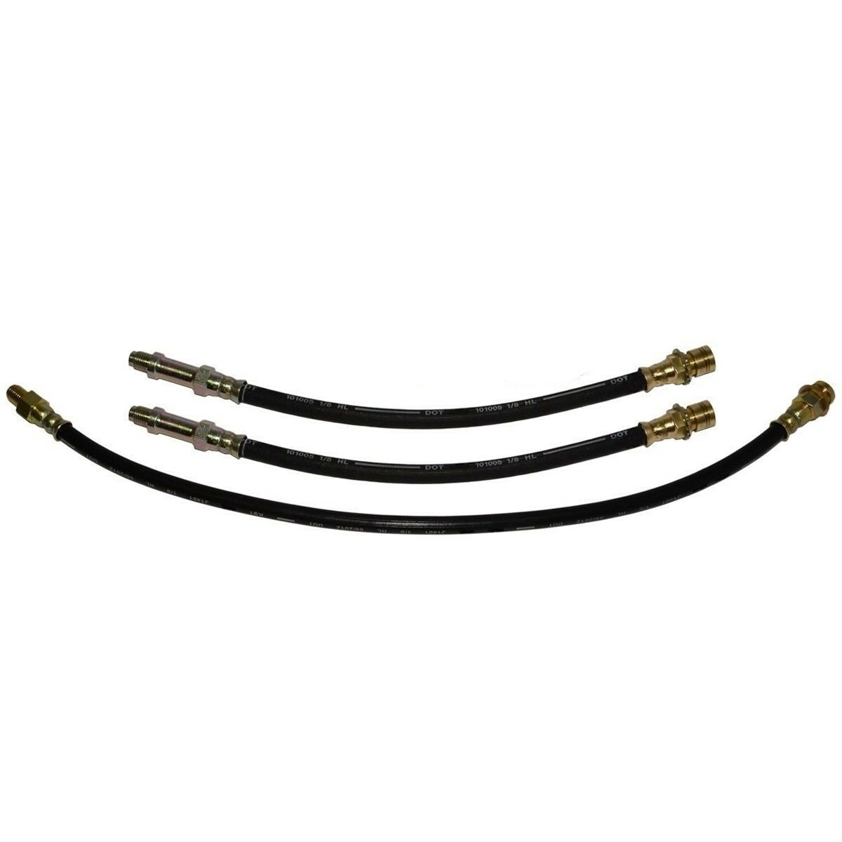 Rubber Brake Hose Line Flex Front Drum Brake 1963-66 Chevrolet GMC C10 C15 3pc
