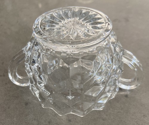 Fostoria Clear Double Handle 5” Scalloped Edge Bowl, Dish, Sugar, Candy- - Picture 7 of 8