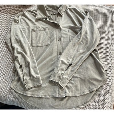 Thread+Supply Tan button-down with pockets shirt #comfort #lagenlook size L