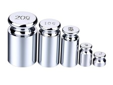 I-MART 5PCs Calibration Weights Set 1g 2g 5g 10g 20g Premium Steel Silver 
