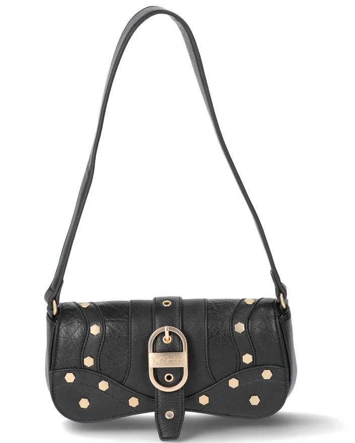 lady　0910 Jessica Simpson Women's Courtney Faux Leather Flap Shoulder