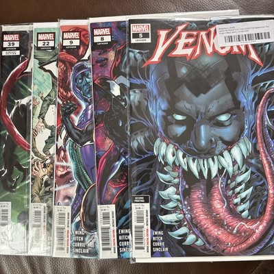 5 Venom Marvel Comics 2021 Series 5(ly205)8(ly208)9(ly209)22(ly222)39(ly239) NM+